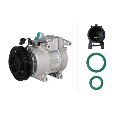 Compressore, climatizzatore 8FK366202631 HELLA