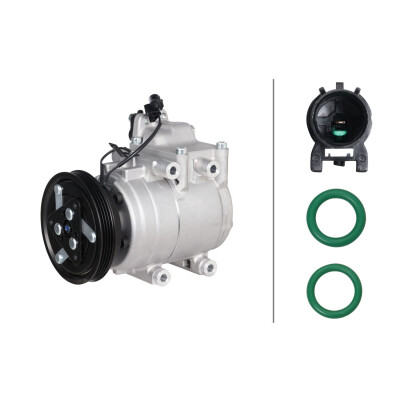 Compressore, climatizzatore 8FK366202651 HELLA
