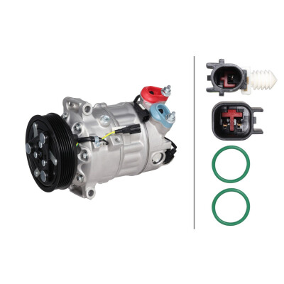 Compressore, climatizzatore 8FK366202791 HELLA