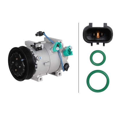 Compressore, climatizzatore 8FK366202841 HELLA