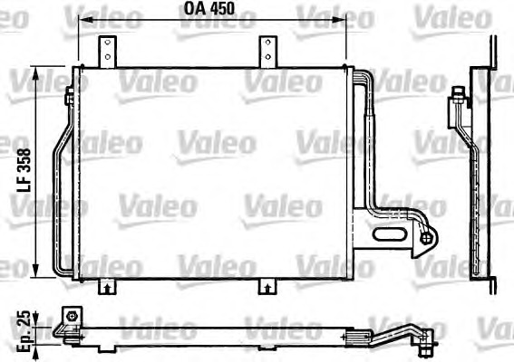 Condensatore, aria condizionata VALEO 816870