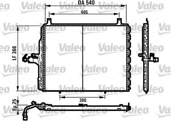 Condensatore, aria condizionata VALEO 81-6901